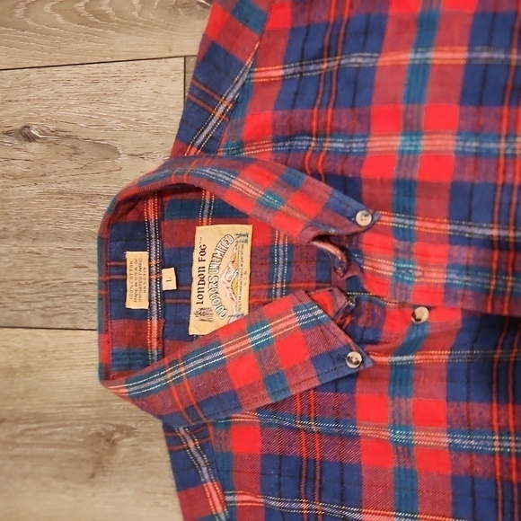 London Fog Flanel Button Up Shirt - Picture 4 of 4